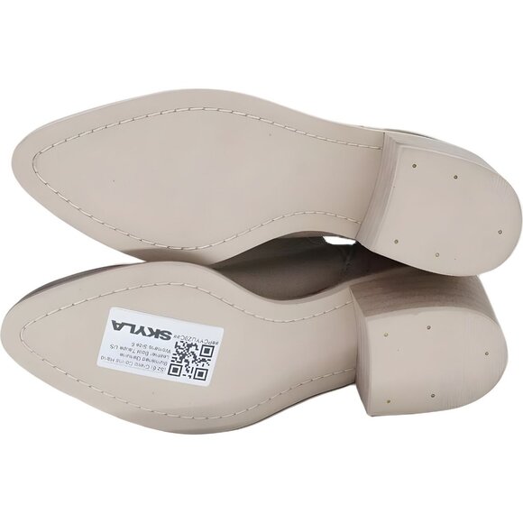 Crevo Collins Leather Taupe Boot US Womens Size 6 - Picture 6 of 6